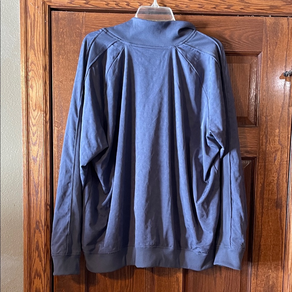 Athleta Charcoal Patterned Zip-Up Jacket - image 4